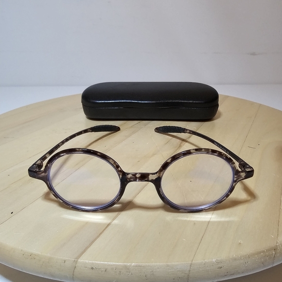 TR90 Italy Deigned +2.75 Tortoise Color Round Frames Only TR281-2 C26 43-22-135 - Picture 1 of 8